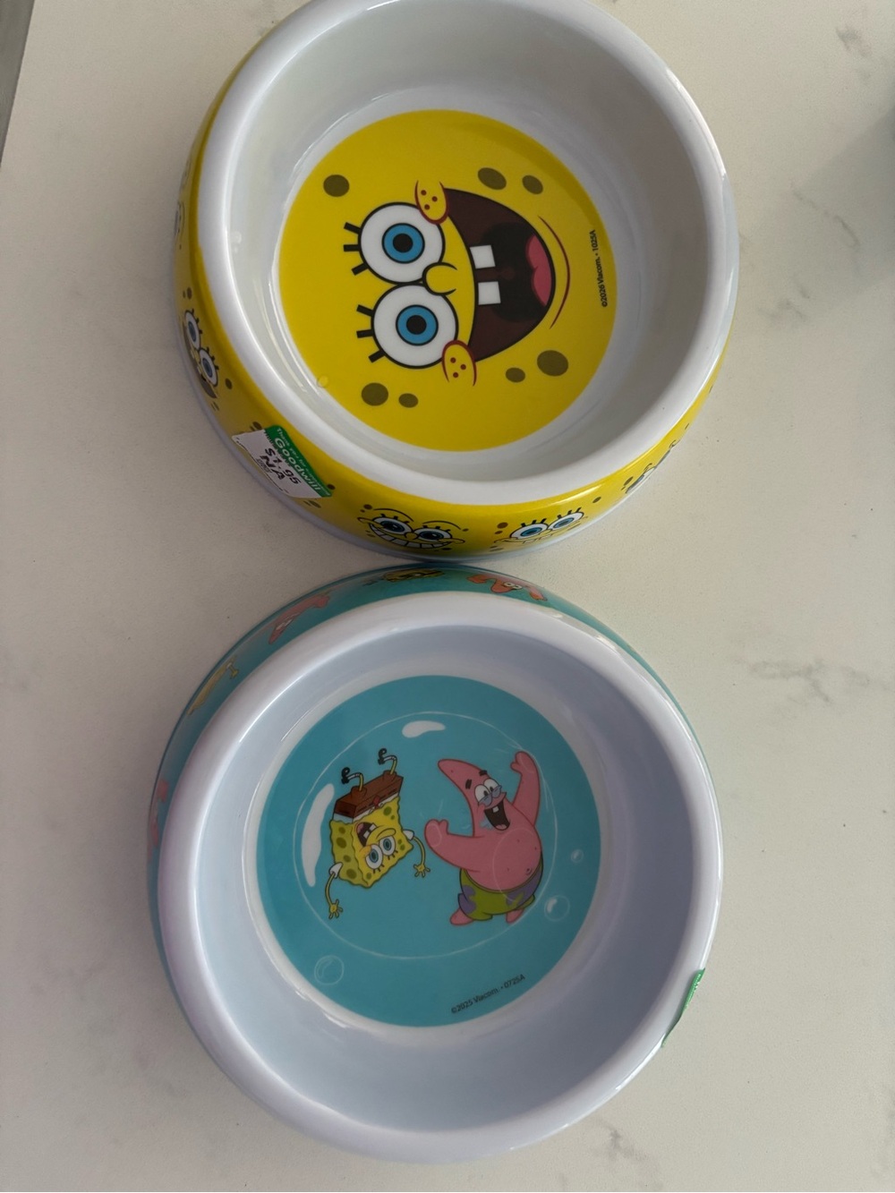 SpongeBob Squarepants Yellow & Light Blue Kids Bowls Set